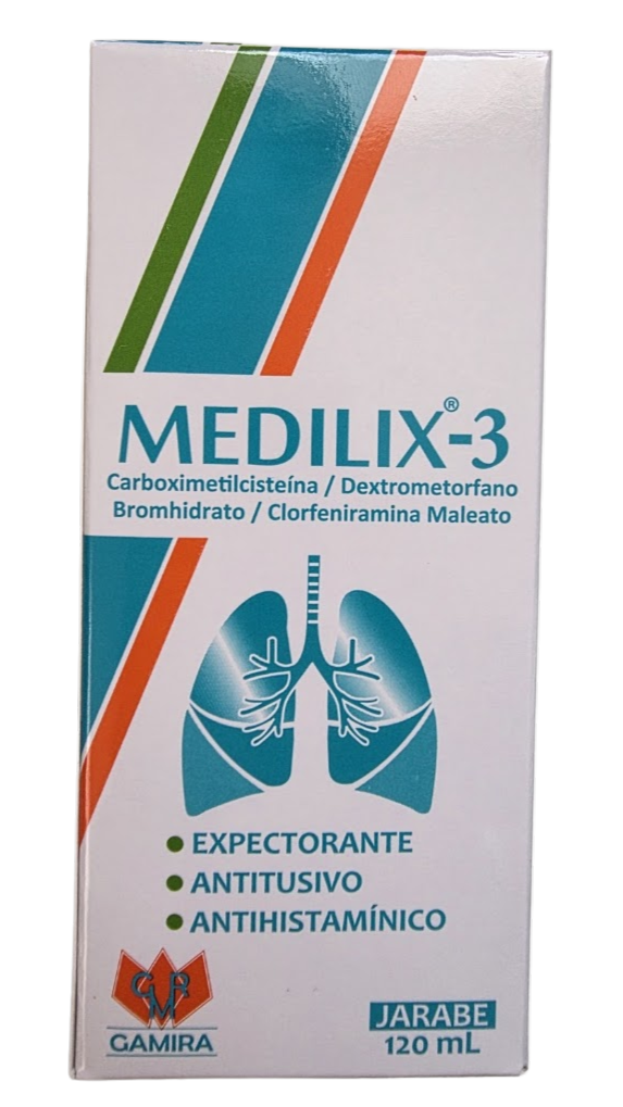 MEDILIX-3 JARABE 120 ML - INVERSIONES GAMIRA, SOCIEDAD ANONIMA