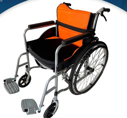 SILLA DE RUEDAS NARANJA - Proveedora De Salud Total, Sociedad Anonima