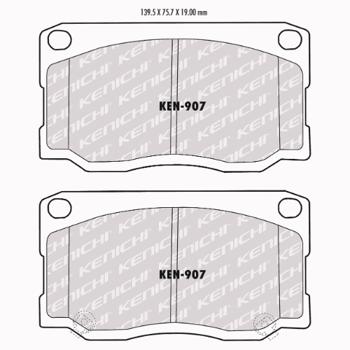 Pastilla NF-907 (8321-D1201) Ceramica Premium Quality Hyundai Conty (99-01) Agrale 45000 D (94-99) - Repuestos y Lubricantes Vicent's