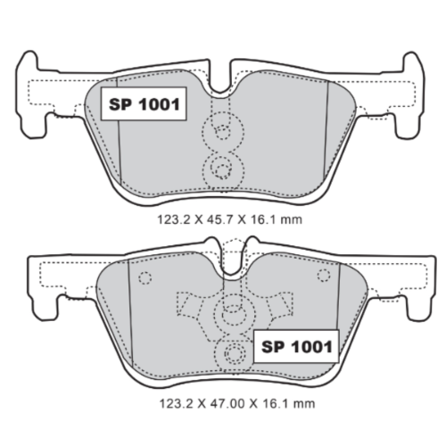 Pastillas NF-1001 (8826-D1613) Quality Semi-metalica Mazda 3 2.5 (19-20) - Repuestos y Lubricantes Vicent's