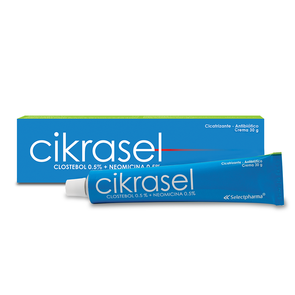 CIKRASEL (Clostebol 0.5 % + Neomicina 0.5 %) CREMA TÓPICA - FARMACIA NUEVO MILENIO