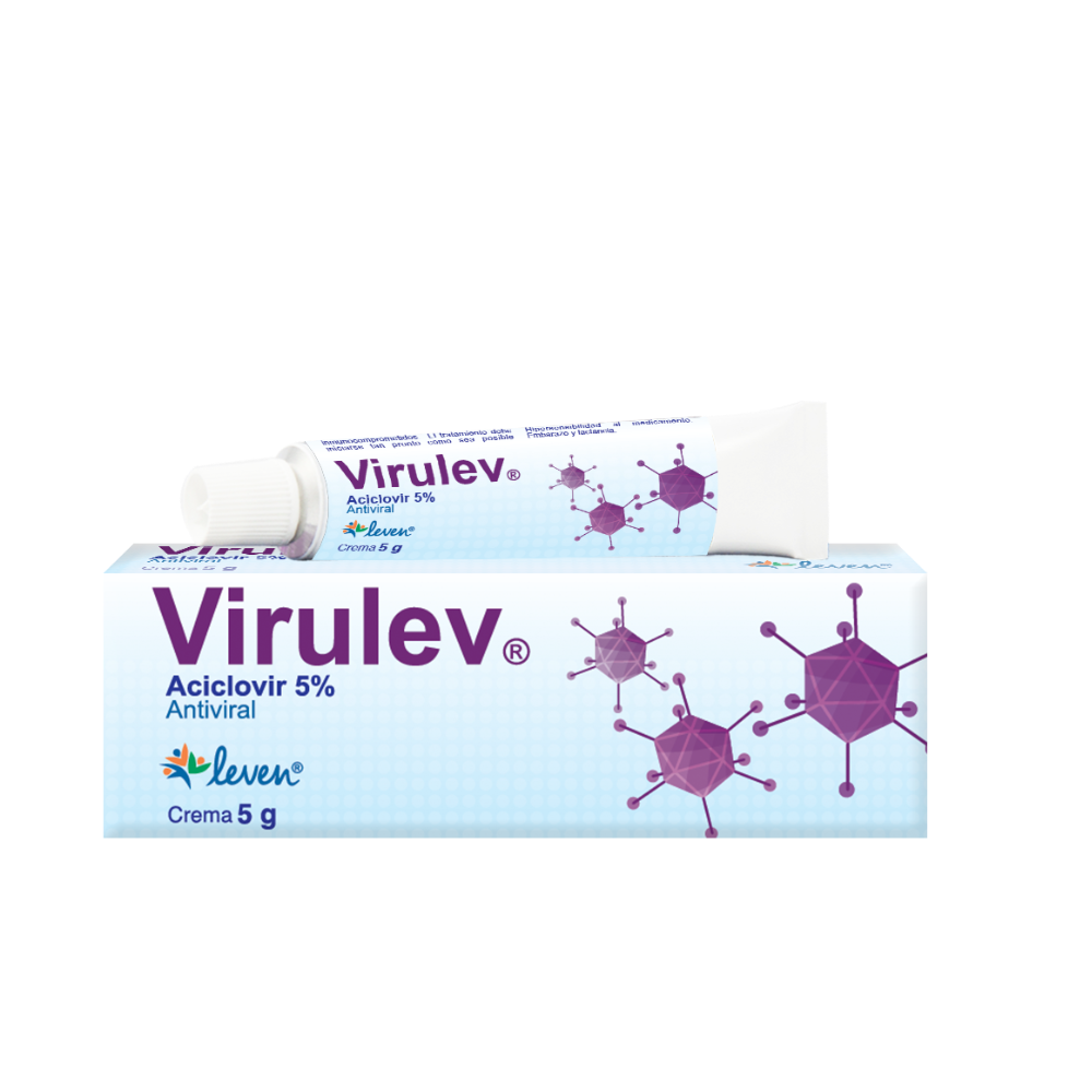 Virulev  ( Aciclovir 5% ) Crema - FARMACIA NUEVO MILENIO