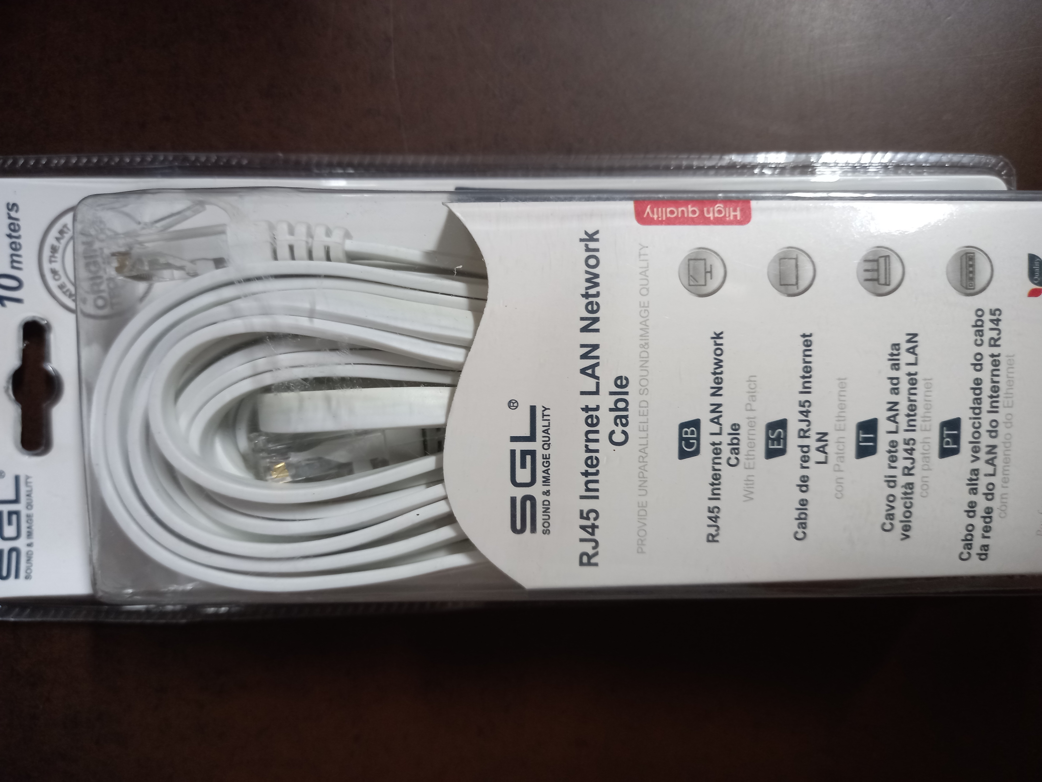 Cable para red UTP RJ45 10 Metros SGL - Corporación Hightechnology