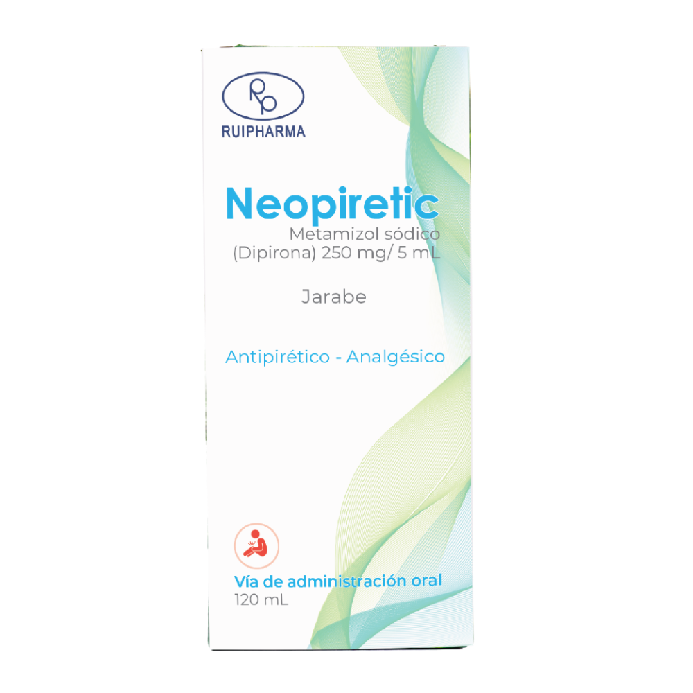 Neopiretic ( Metamizol sodico, Dipirona 250 mg / 5 mL ) - FARMACIA NUEVO MILENIO