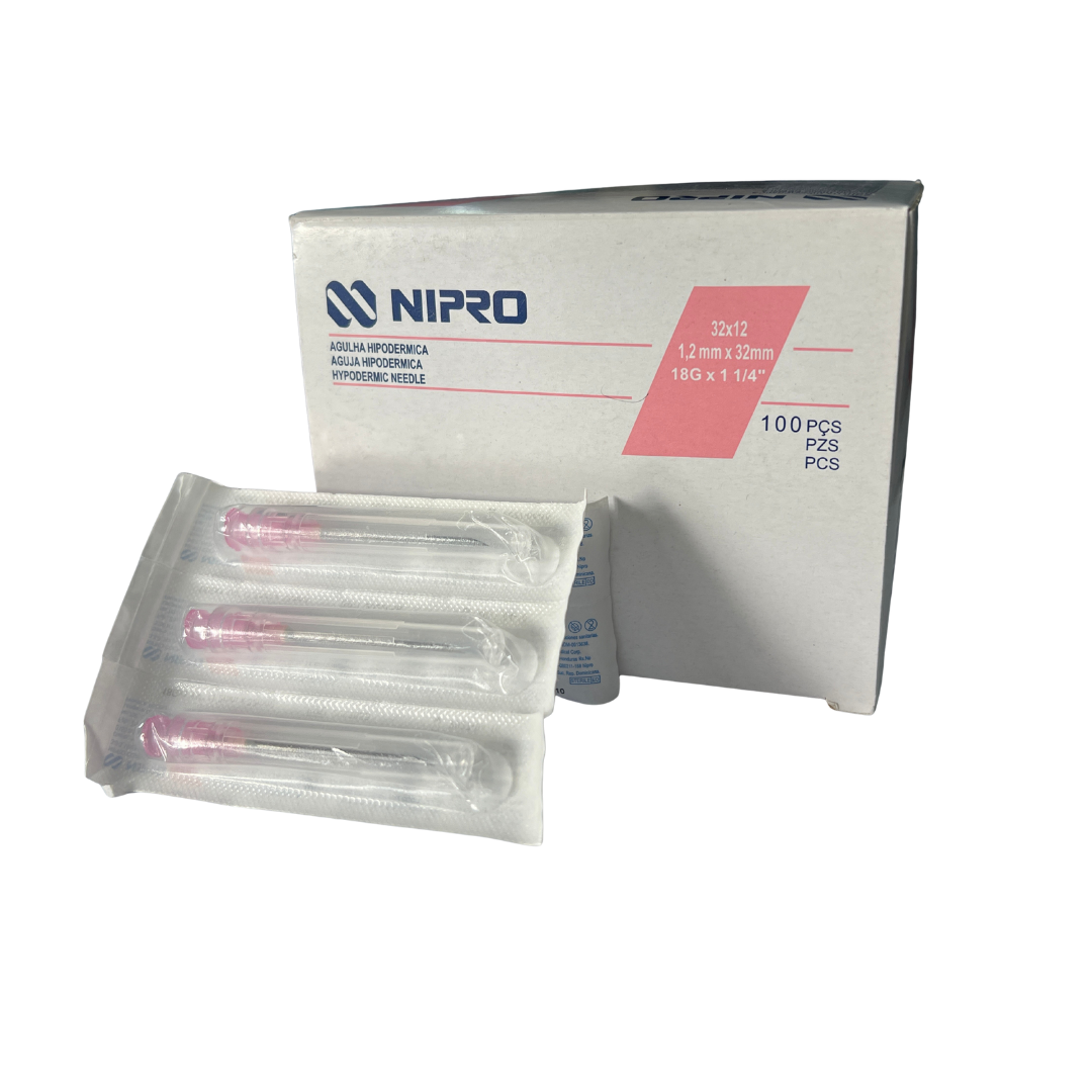 AGUJA HIPODERMICA No. 18G x 1 1_4 NIPRO UNIDAD - Proveedora De Salud Total, Sociedad Anonima