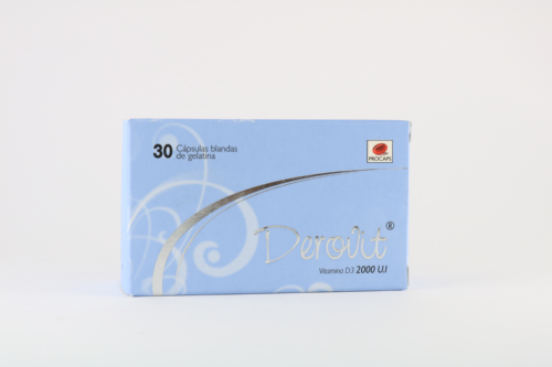 Derovit ( Vitamina D3 2000 U.I ) * 30 Capsulas - FARMACIA NUEVO MILENIO