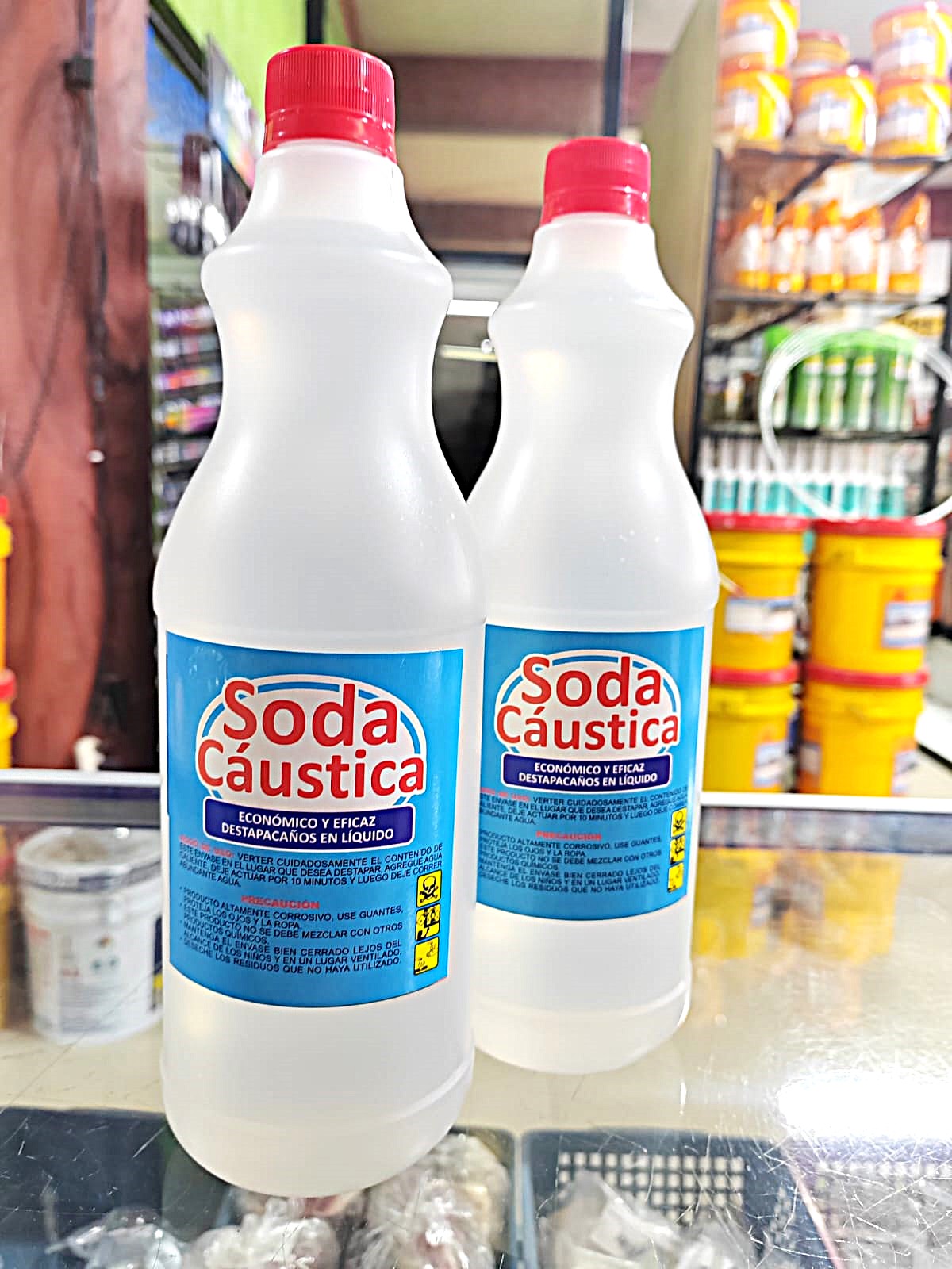 LITRO SODA CAUSTICA FERQUIM - Ferretería Todo El Mundo
