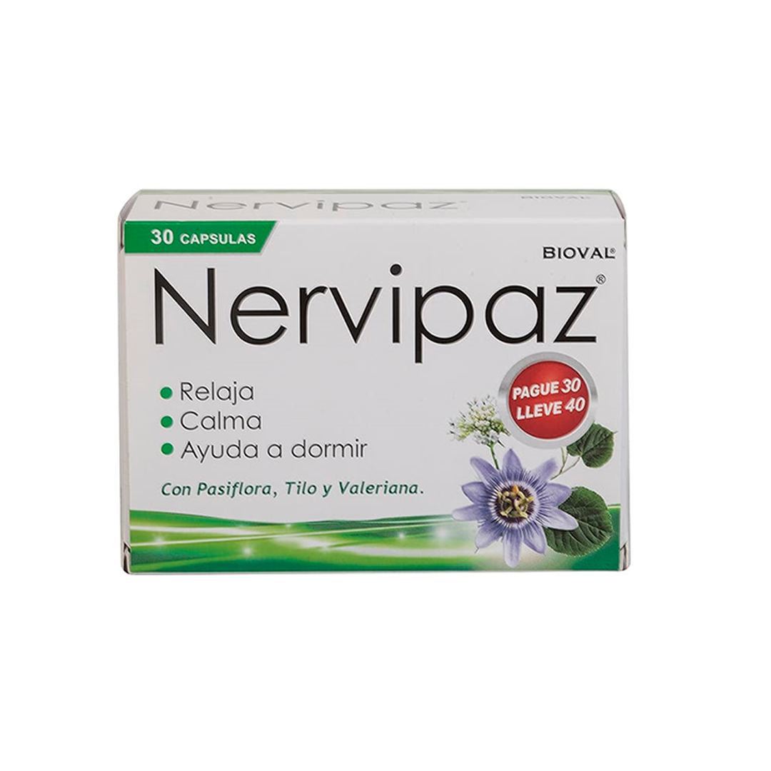 NERVIPAZ X 30 CAPS. + 10 GRATIS