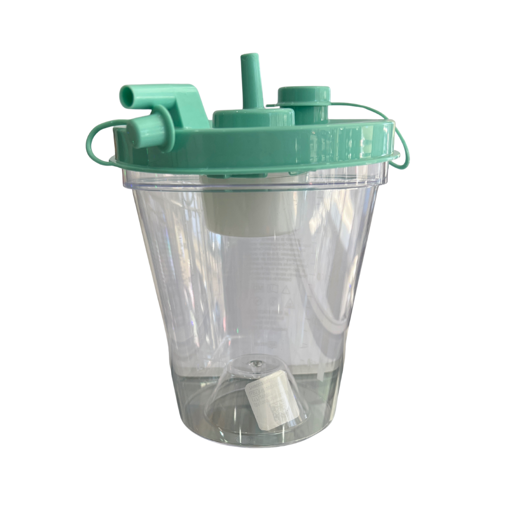 VASO PARA ASPIRADOR 800ml (TAPA VERDE) - Proveedora De Salud Total, Sociedad Anonima
