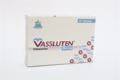 Vassluten ( Irbesartan 300 mg ) * 30 Tabletas - FARMACIA NUEVO MILENIO
