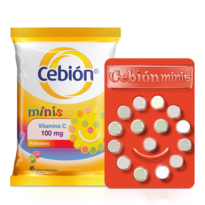 Cebion Minis Tabletas Masticables - FARMACIA NUEVO MILENIO