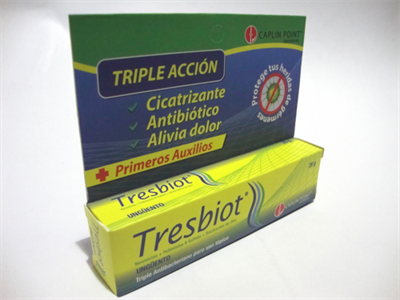 Tresbiot ( Neomicina + Polimixina B Sulfato + Bacitracina de Zinc ) Uso Topico - FARMACIA NUEVO MILENIO
