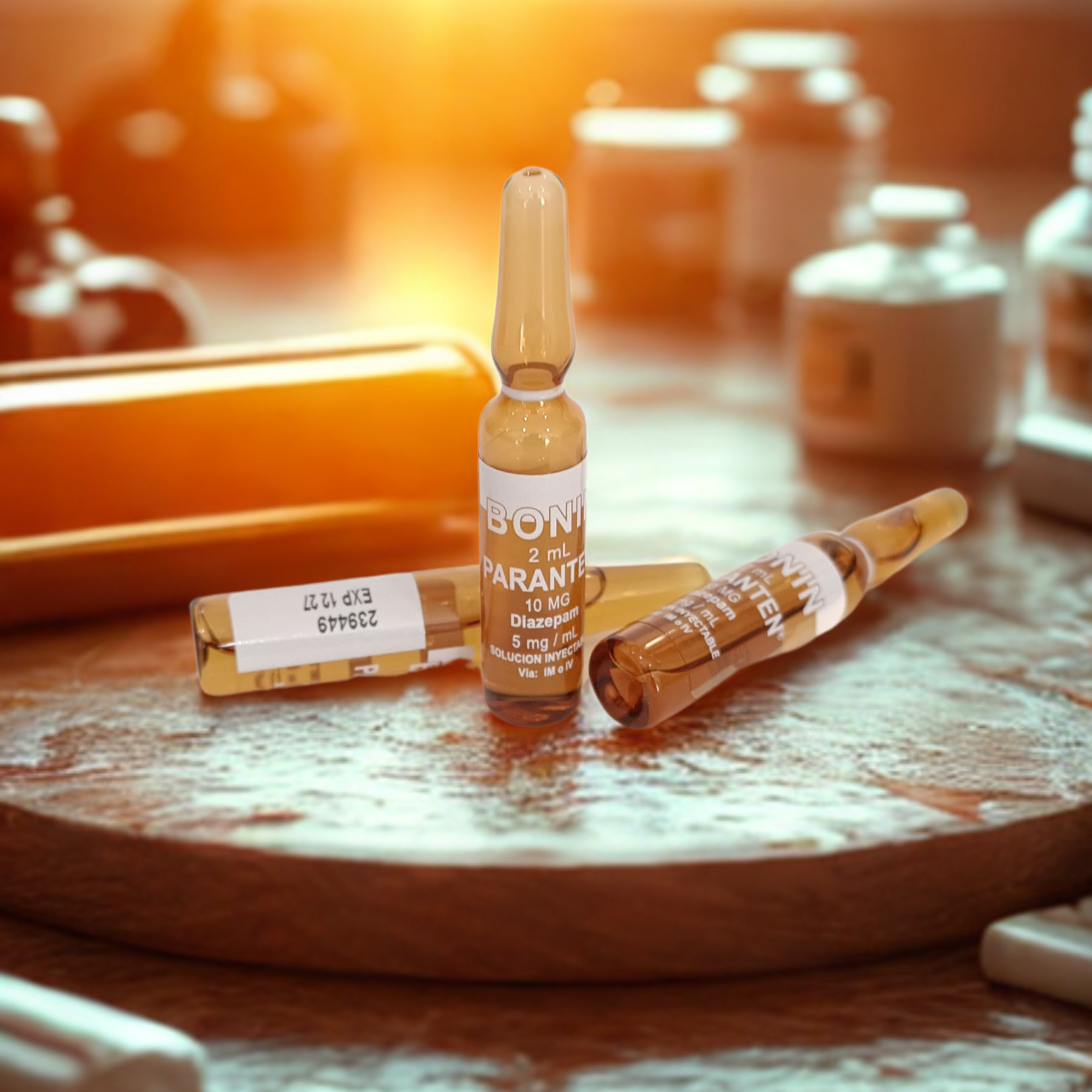 AMPOLLA PARENTEN DIAZEPAM BONIN 10mg - Proveedora De Salud Total, Sociedad Anonima