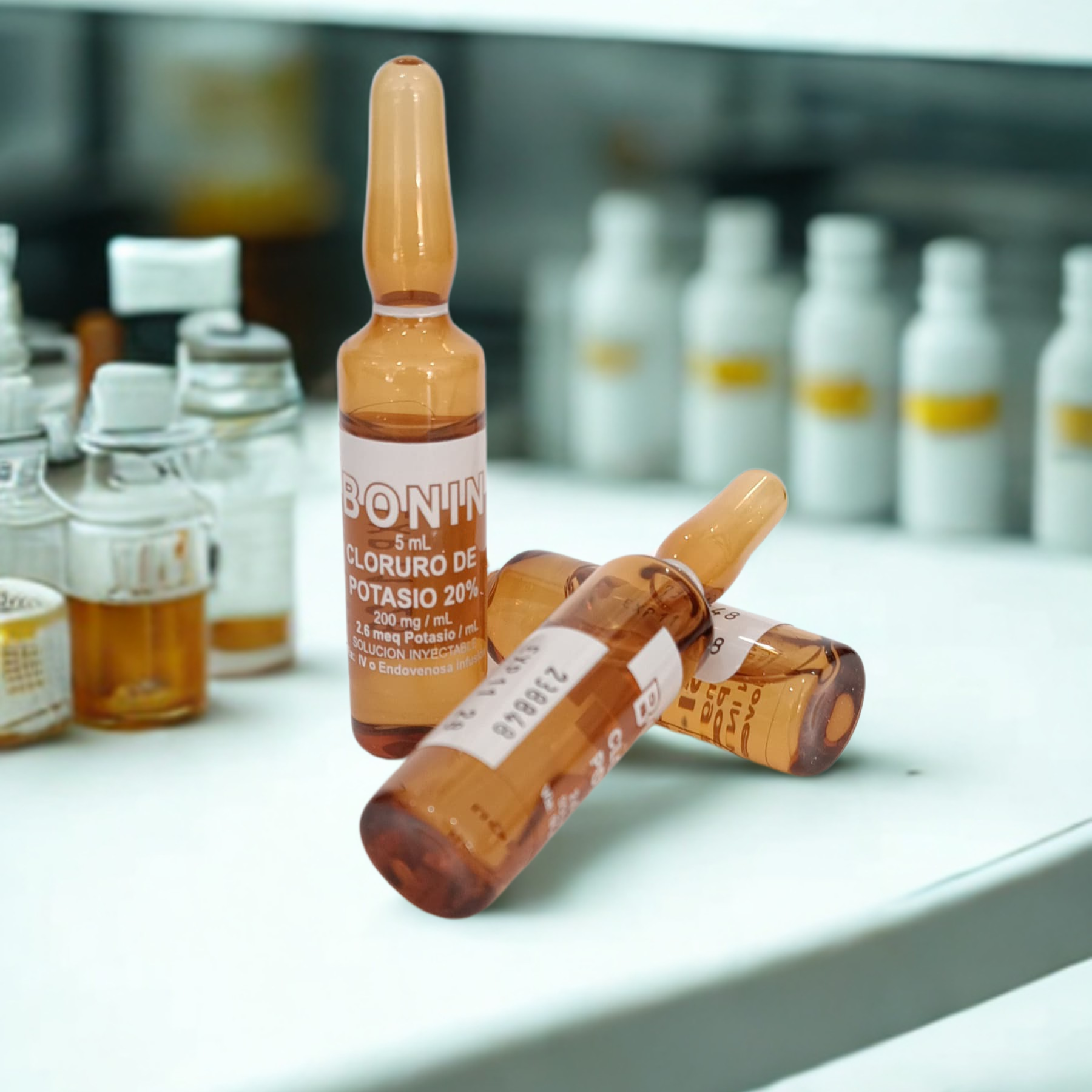 AMPOLLA DE CLORURO DE POTASIO BONIN 200mg 5ml - Proveedora De Salud Total, Sociedad Anonima