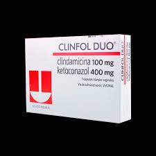 CLINFOL DUO (Clindamicina 100mg Ketoconazol 400mg) *7 CAPSULAS VAGINALES - FARMACIA NUEVO MILENIO