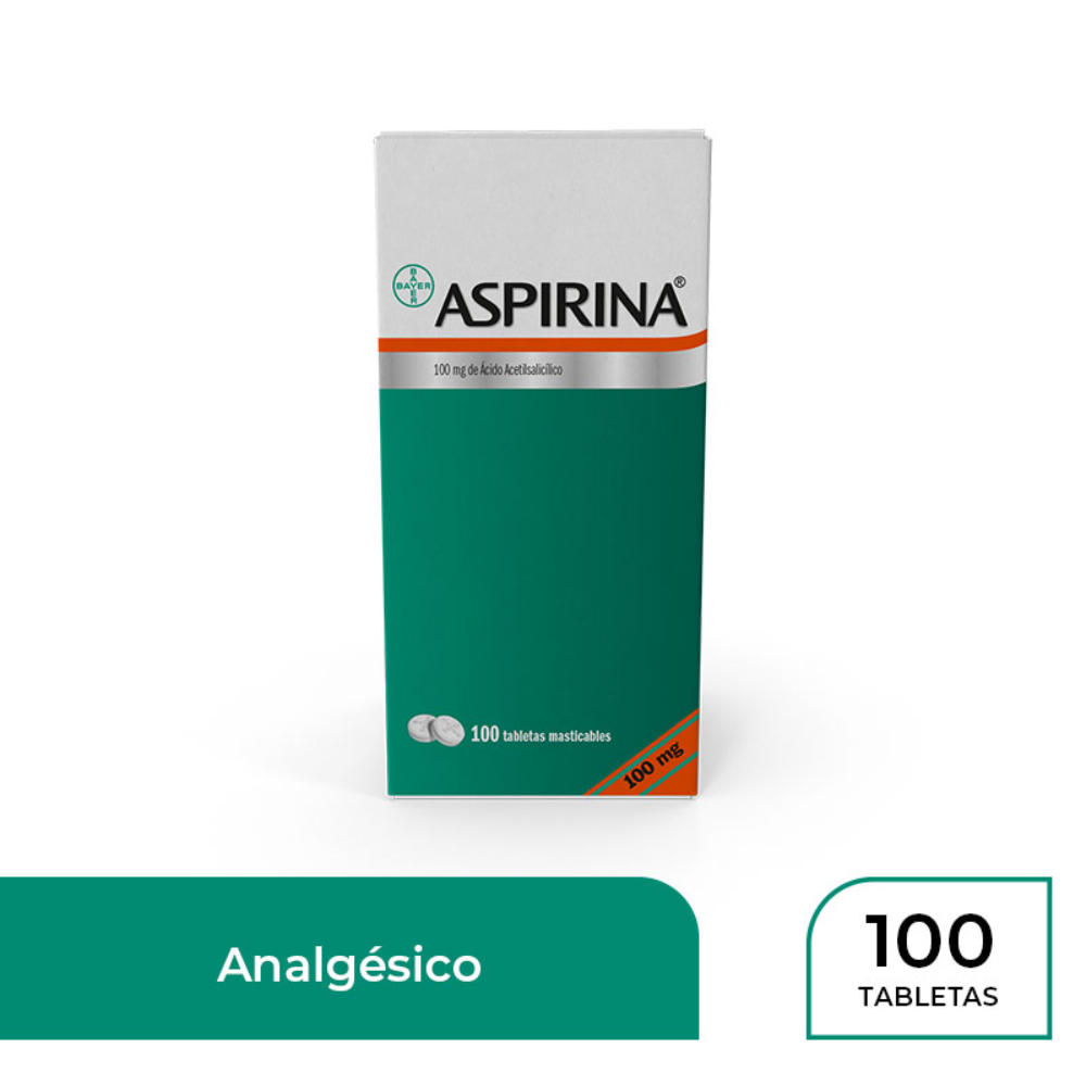 ASPIRINA NIÑO 100 MG TABLETAS BAYER - FARMACIA NUEVO MILENIO