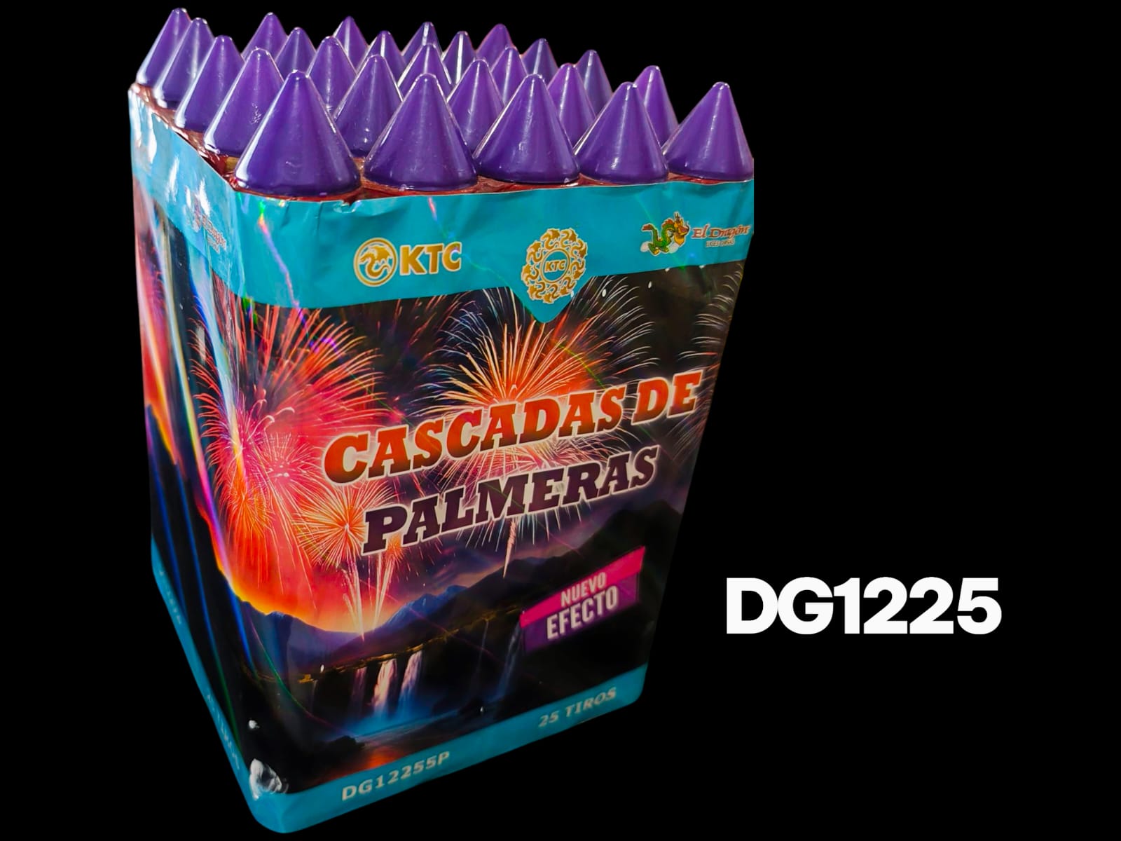BATERIA 25T CON PICOS EL DRAGON - PIROTECNIA EL KAIMAN