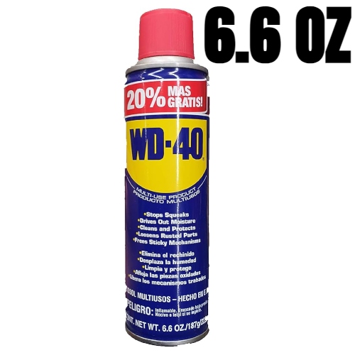 Lubricante WD-40 (6.6Oz) 20% mas Penetrante (Afloja Todo) - Repuestos y Lubricantes Vicent's