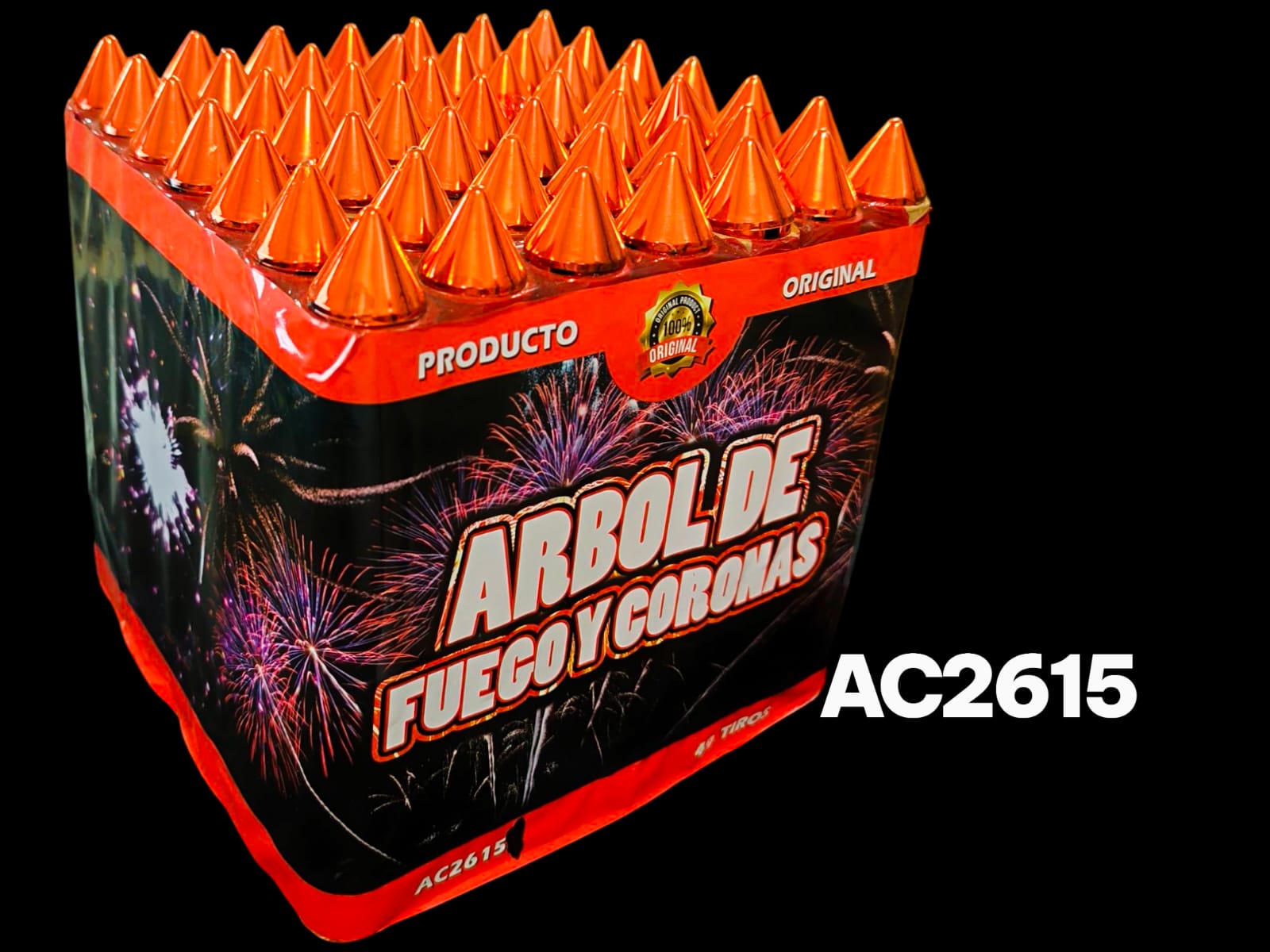 BATERIA 49T PICOS CROMADOS - PIROTECNIA EL KAIMAN