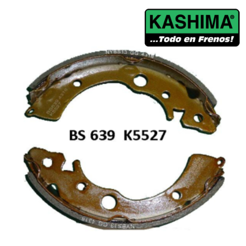 Zapatas (1379-BS639=K5527=546PG) Kashima Honda Civic (91-95) Civic Del Sol (93-97) - Repuestos y Lubricantes Vicent's