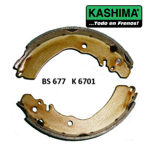 Zapatas (1415-BS677=K6701=610PG) Kashima Mitsubishi - Repuestos y Lubricantes Vicent's