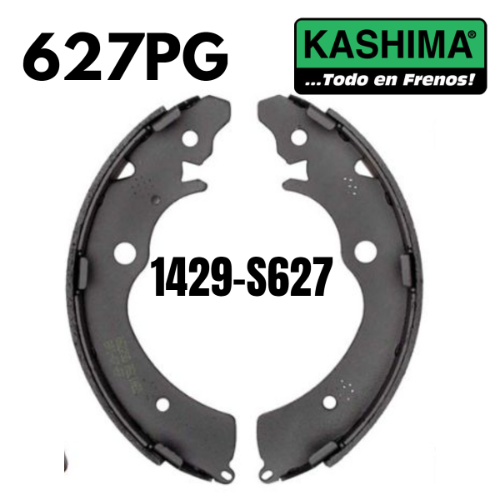 Zapatas (1429-BS627=627PG) Kashima Honda Accord (90-07) Civic (03-10,12-15) - Repuestos y Lubricantes Vicent's