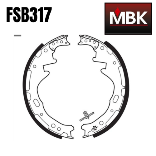 Zapatas (FSB317=2170-BS572) MBK Nissan D21 - Repuestos y Lubricantes Vicent's
