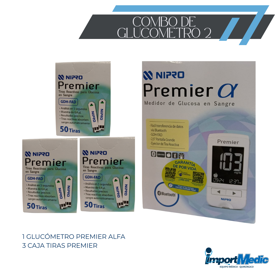 COMBO 2: 3 CAJAS TIRAS REACTIVAS + GLUCOMETRO - Proveedora De Salud Total, Sociedad Anonima