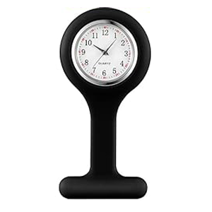 RELOJ SEGUNDERO DE SILICONA CON BROCHE NEGRO - Proveedora De Salud Total, Sociedad Anonima