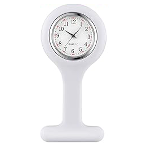 RELOJ SEGUNDERO DE SILICONA CON BROCHE BLANCO - Proveedora De Salud Total, Sociedad Anonima