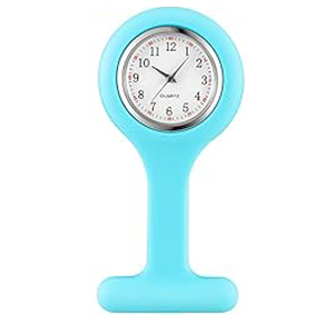 RELOJ SEGUNDERO DE SILICONA CON BROCHE CELESTE - Proveedora De Salud Total, Sociedad Anonima