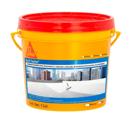 ACRIL TECHO 6 AÑOS ROJO GALON SIKA