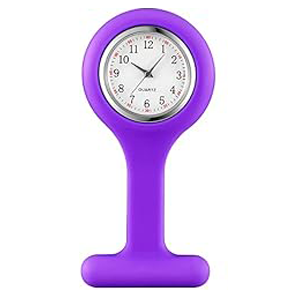 RELOJ SEGUNDERO DE SILICONA CON BROCHE VIOLETA - Proveedora De Salud Total, Sociedad Anonima