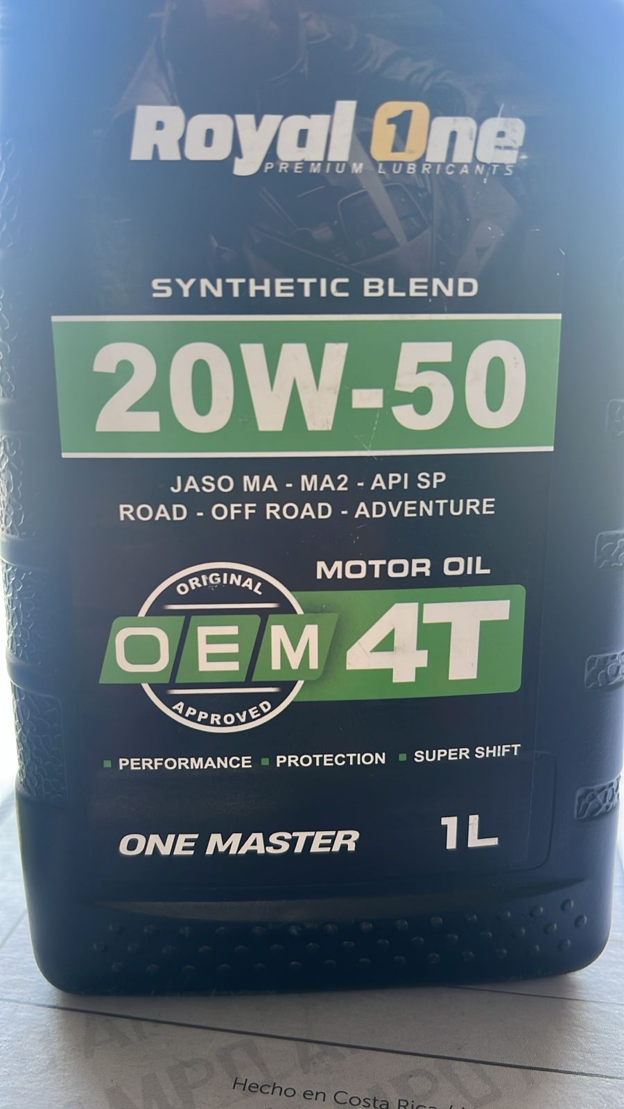 (ROYAL ONE)   20W-50 BLEND PREMIUM 4T 1L - LUBRIREPUESTOS MC