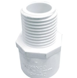 ADAPTADOR MACHO PVC 1 1/2 AMANCO - Ferretería y Distribuidora el 
