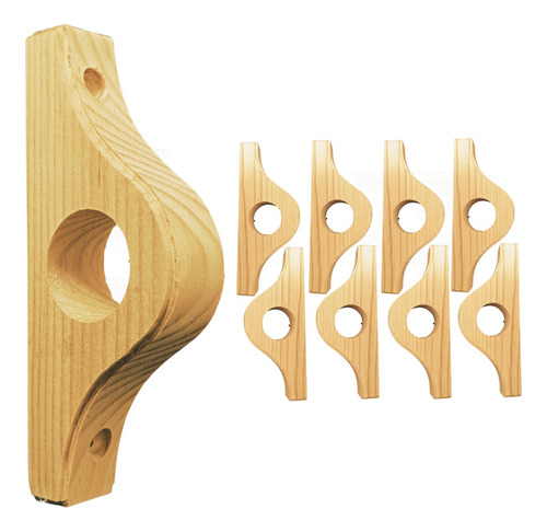 Bases para tubo cortinero de madera (Par) - Ferretería y Distribuidora el 