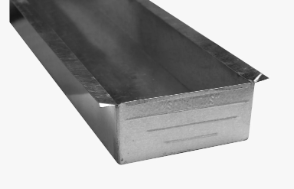 Canal de metal cuadrado con TOPE cal 28 legitimo Aldana - Ferretería y Distribuidora el 