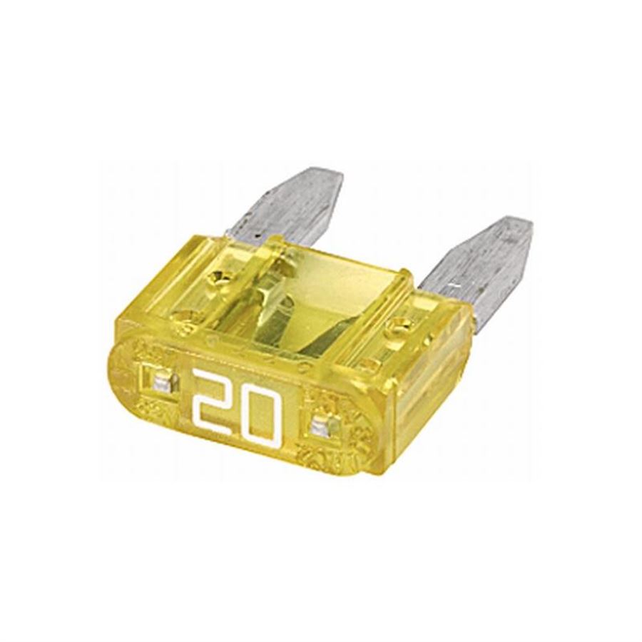 Fusible 20 Amp. amarillo de uña - Ferretería y Distribuidora el 