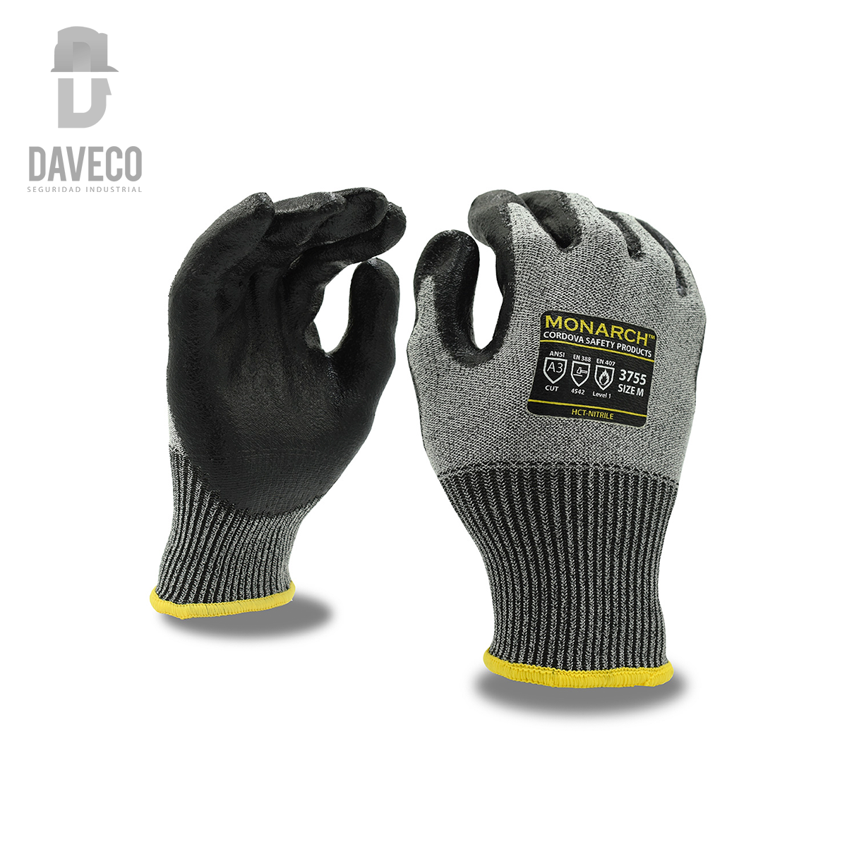 Guantes Anticorte industrial negro grueso PAR - Ferretería y Distribuidora el 