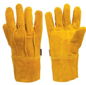 Guantes de cuero Amarillos CAT PAR - Ferretería y Distribuidora el 