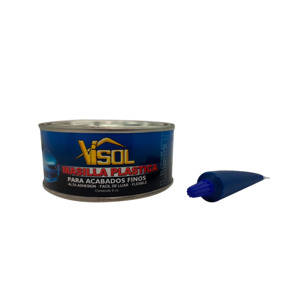 Masilla Plástica p/acabado fino 8onz. VISOL - Ferretería y Distribuidora el 