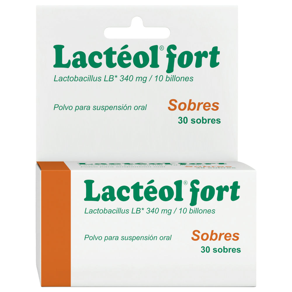 LACTÉOL FORT (Lactobacillus LB 340mg/10 Billones) *Sobres - FARMACIA NUEVO MILENIO
