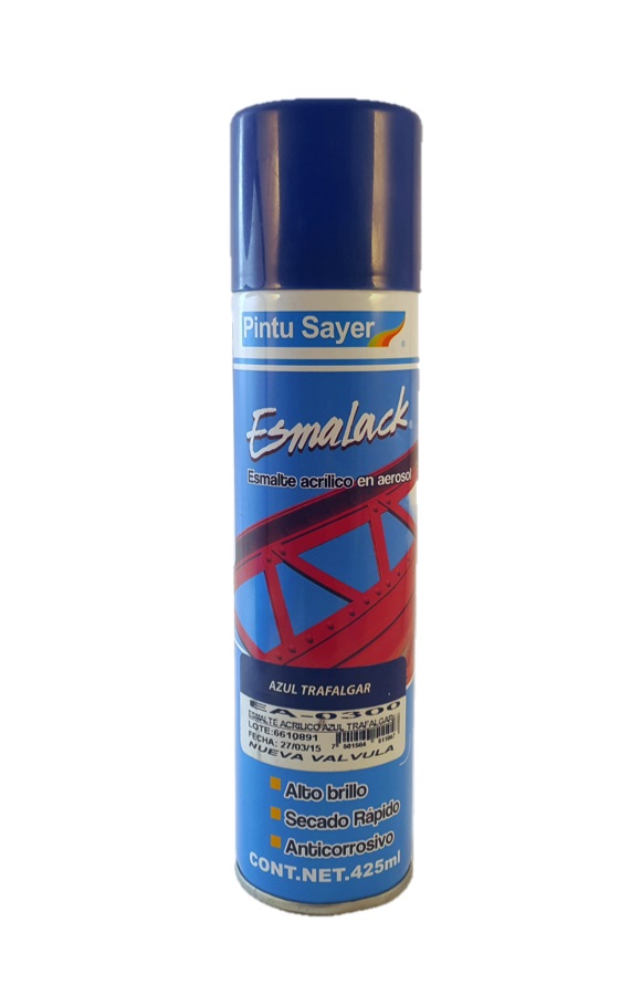 Pintura en Spray Azul trafalgar  esm. Acrílico SAYER - Ferretería y Distribuidora el 