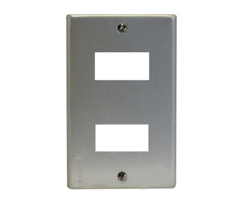 Placa metalica doble para dado color champagne BTICINO - Ferretería y Distribuidora el 