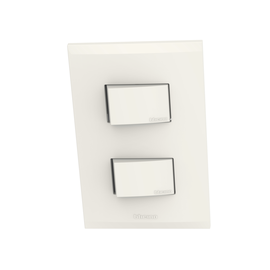 Switch Doble de empotrar MARFIL CHIPS - Ferretería y Distribuidora el 