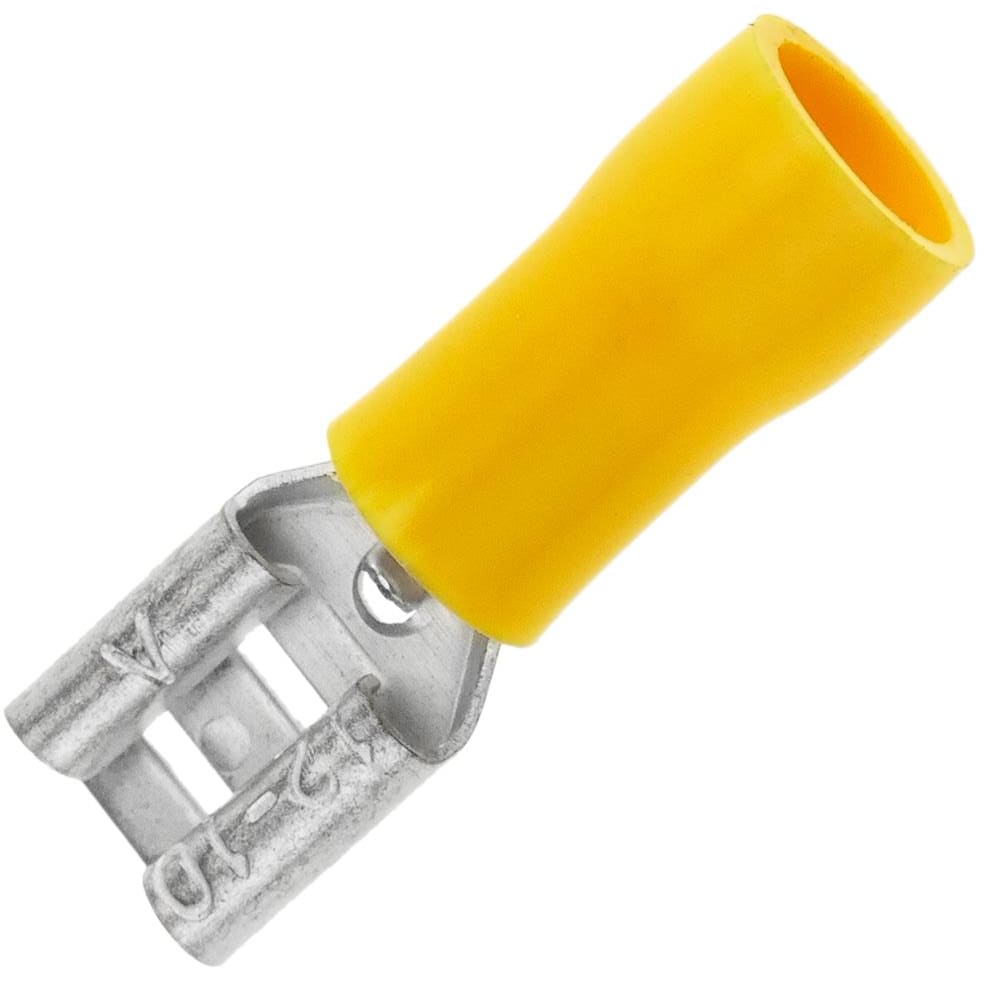 Terminal electrica espiga hembra 12-10 amarilla JPN - Ferretería y Distribuidora el 