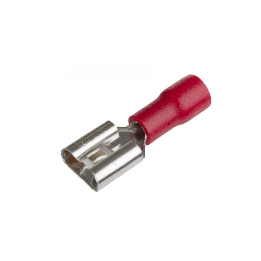 Terminal electrica espiga hembra 22-10 roja - Ferretería y Distribuidora el 