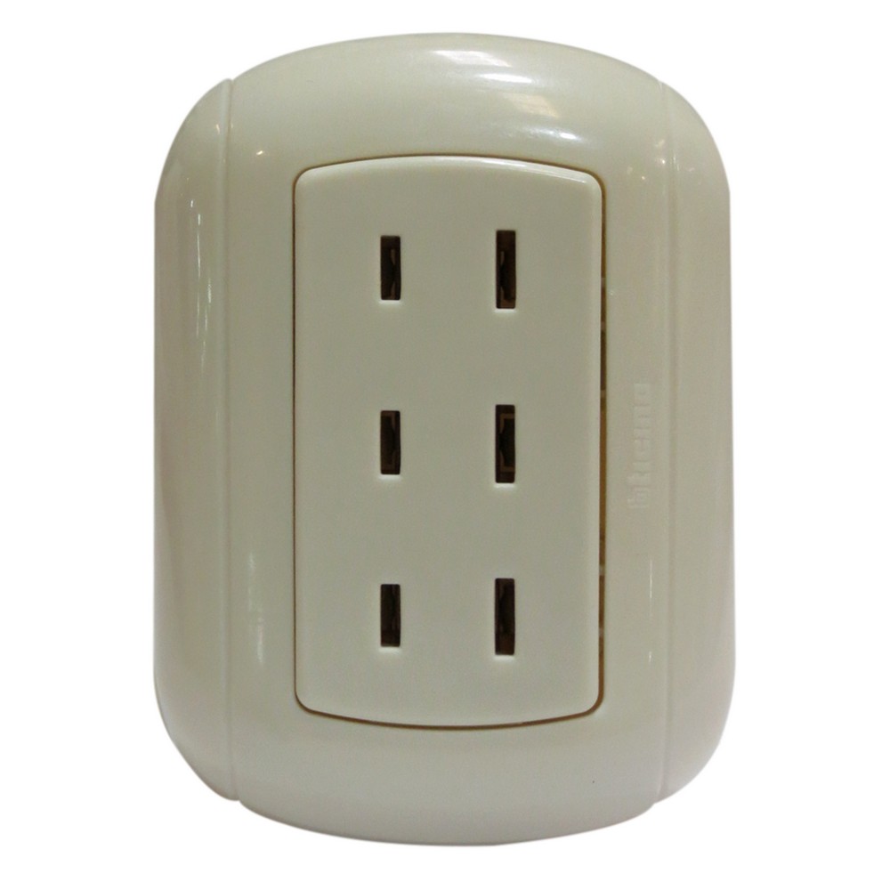 tomacorriente de empotrar polarizado triple VM - Ferretería y Distribuidora el 