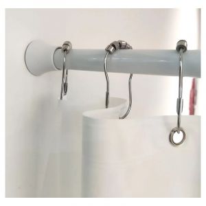 Tubo cortinero fijo cromado 6 PIES con chapetas ALDOSA  - Ferretería y Distribuidora el 