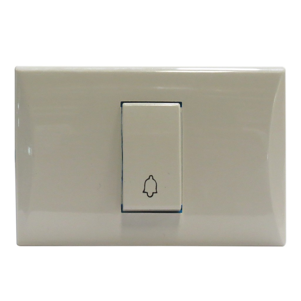 Switch para timbre de empotrar clasica Beige FULGORE - Ferretería y Distribuidora el 